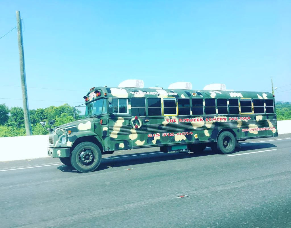 Redneck Comedy Bus Tour in Nashville, a fun experience in June.