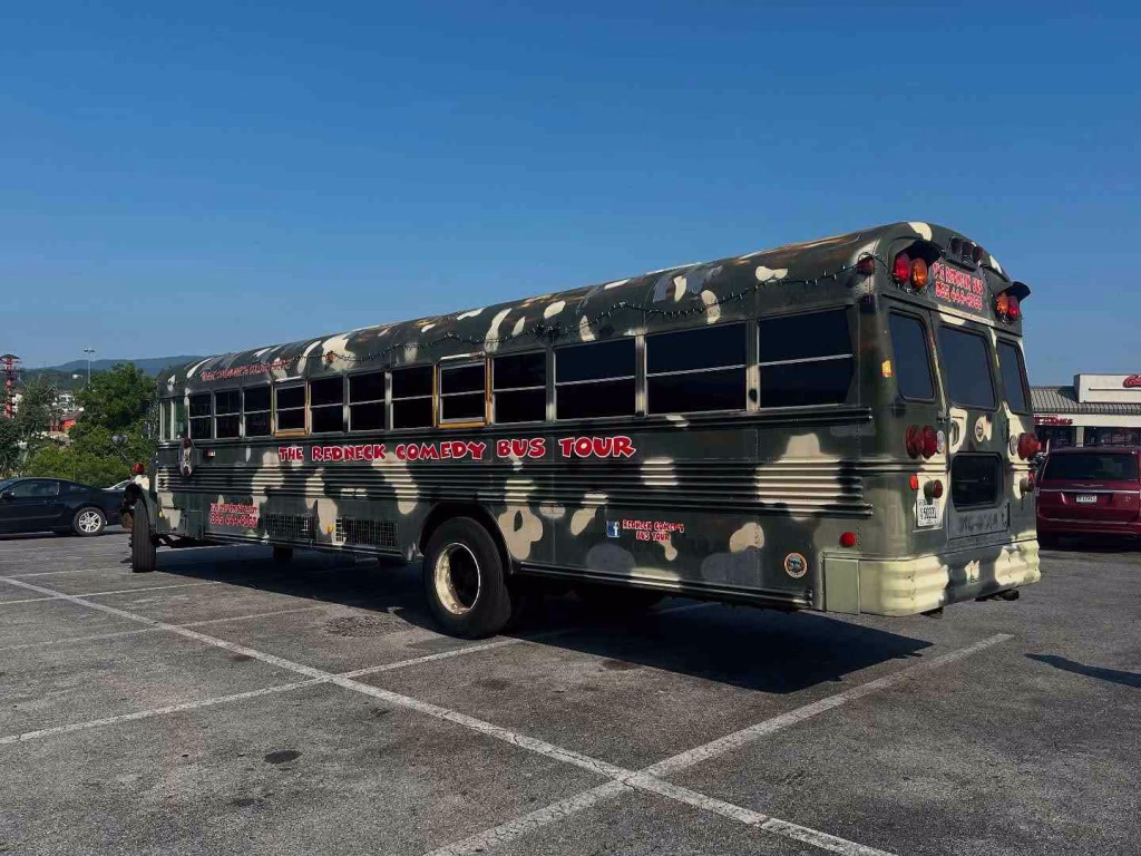 The Redneck Comedy Bus Tour brings laughter and southern charm to lively crowds visiting Nashville in July.