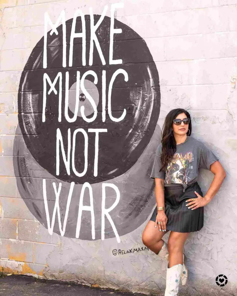 Make Music Not War Mural