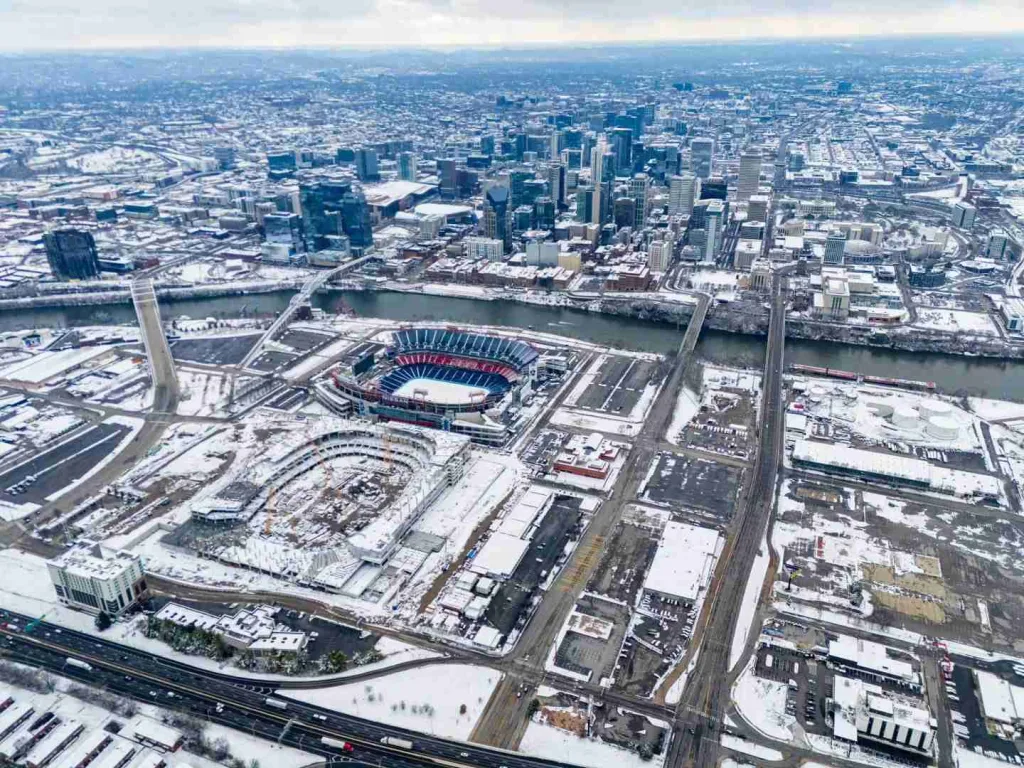 Snow-covered Nashville