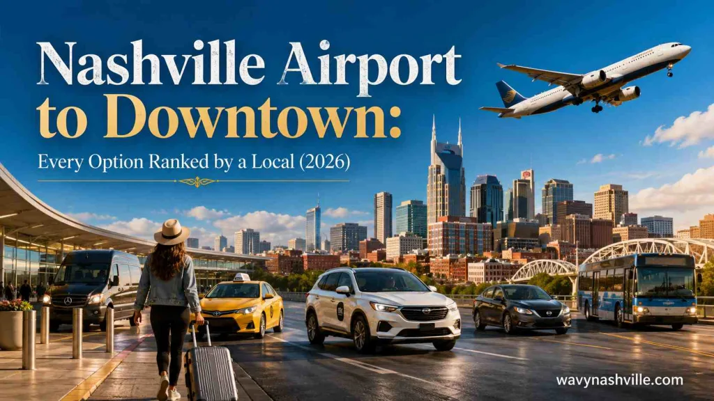 Nashville Airport to Downtown: Every Option Ranked by a Local (2026) Nashville Airport to Downtown Every Option Ranked by a Local (2026)